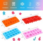 Christmas Silicone Chocolate And Candy Molds  Small Baking Molds For Cake Topper