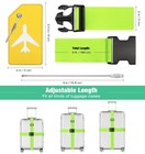 4 Pack Luggage Straps Luggage Tags Set  Adjustable 70 87 Inch Suitcase Belts    