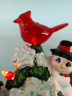 Rare Ruby Red Cardinal Topper For Ceramic Christmas Tree Lights  Bulbs  Star New