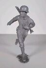 Vtg 1963 Louis Marx Wwii German Infantry Soldier Army Gray Set Of 7 Rare 6   e