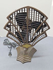 Fanimation Fitzgerald Art Deco Shell Shaped Table desk Fan Brown Finish 16 