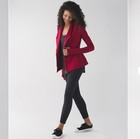 Lululemon Cranberry Red Bhakti Jacket Define Wrap Dbl Zip Yoga Us8 Au12