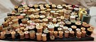 185  Wooden Spools Sewing Notions Thread Empty Partial Full Crafts Vtg