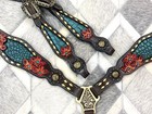 Western Horse Headstall And Breast Collar Set Leather Headstall For Horse Mousm