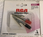 Lot Of 2 Rca Audio Alligator Clips - Ah256 - Set Of 2 - Factory Sealed Package