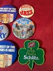 Beer Button Pin Lot Of 12 - Schlitz  Coors  Old Style  Jack