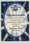 1999 Skybox Babylon 5  Profiles Stephen Furst As Vir Cotto  sa6 Auto 18hi