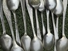 Lot Of 11 Vintage Silverplate Spoons Mixed Flatware Craft Scrap Jewelry