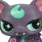 Lps Littlest Pet Shop  no Number Bat 2007 Purple Gen 2 Blue Eyes Punkiest   Mag