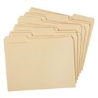 Heavyweight File Folders 1 3 Cut Manila Letter Size 25 Pack Organize Documents