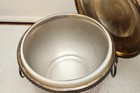 Vintage Silver Plated Lion Head Ice Bucket Mask Ring Regency English Equestrian 