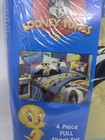 Vintage Looney Tunes 4 Piece Full Size Sheet Set Tweety Sylvester -new Other