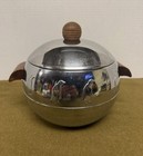 Vintage West Bend Penguin Ice Bucket W  Lid Hot Cold Server Wooden Handles Mcm