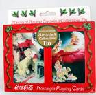 Vintage Coca Cola Nostalgia Playing Cards Limited Edition Santa 2 Decks New 1996