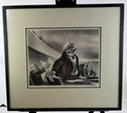 William Gropper Signed Lithograph 1942 The Opposition Political Satire