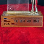 Vintage Cessna First Solo Flight Trophy Plaque Aviation Desk Display