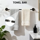 6 Piece Bathroom Set  Towel Bar  Ring Toilet Paper Holder Hook Soap Dish Tumbler