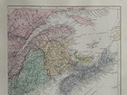 1882 Eastern Canada Hand Coloured Original Antique Map By Edward Stanford