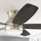 Home Decorators Collection Ashby Park 52  Brushed Nickel Ceiling Fan Led