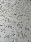 Pottery Barn Full Flat Sheet Butterflies Watercolor Organic Cotton 2 Pillowcases