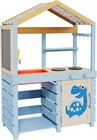 Mud Kitchen For Kids Outdoor Wooden Pretend Play Kitchen Set With Hanging Hooks