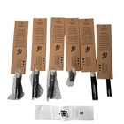 Shun Classic 6 Pc Student Knife Set  Vg-max Core  Damascus Stainless Steel Cladd