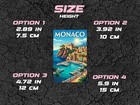 Monaco Vintage Travel Sticker Die Cut Waterproof Souvenir Laptop Decal Vinyl