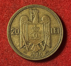 Romania 20 Lei 1930  a  Nickel-brass Coin Km 51 T10348
