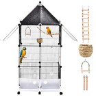 Large Bird Cage 71 8 In Rolling Metal Parakeet Cage For Cockatiels Parrot