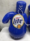 Vintage Miller Lite Beer Inflatable Boxing Gloves Hanging Bar Sign Decor 24 x16 