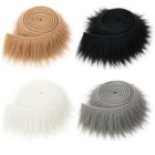 4pcs Faux Fur Fabric 2  X 60  Fluffy Shaggy Craft Strips For Diy Crafts  Fake