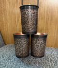 100  Copper Drinking Glass Mug 300 Ml Ayurveda Health Yoga Free Ship  set Of 2 