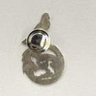 Mh Sterling Silver Dove Ocean Lapel Pin Brooch Gift Box Locking Pin Back 3 29g