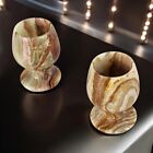 Marble Shot Glasses Set Of 2 Handmade Wine Glasses Housewarming Home Decor Gift