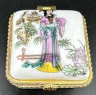 Trinket Pill Box s   Collection  Of 2 Unbranded Limoge Never Used Antiques