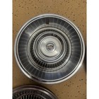 Vintage Cadillac Hubcaps Set Of 4 Chrome Wheel Covers Turbine Crest Emblem