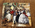 Vintage Unused Gibson Christmas Greeting Card Charles Dickens Ballroom Scene
