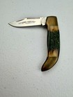 Vintage Parker Cutlery Single Clip Point Stag Folding Knife