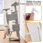 57in Cat Tree Large Condo Pet Play Tower Cat Bed Furniture Scratching Post House