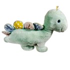 Vintage Eden Plush Dinosaur Wind Up Musical Head Moves Works Stegosaurus Green