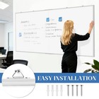 72    X 40    White Board Dry Erase Double-sided Magnetic Whiteboard