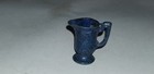 Antique Cracker Jack Dollhouse Miniature Metal Blue Pitcher