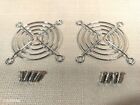 Lot Of 2 - Dc Fan Grill Silver Chrome Protection Finger Guard 60mm  4 Screws
