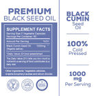 Black Seed Oil 240 Capsule - 100  Pure Organic Cold Pressed Cumin Nigella Sativa