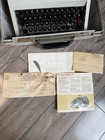 Olivetti Studio 45 Portable Typewriter W  Case Papers Tested See Description