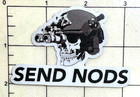 Send Nods Tactical Shooting Skull With Night Observation Devices Sticker Decal