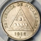 1912-h Pcgs Ms 63 Nicaragua 5 Centavos Volcanos Coin Pop 1 0  20120601c 