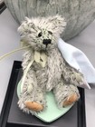 World Of Miniature Bears Misty Mohair Bear  882 By Leanne Snyder W case