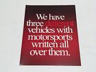 2001 Dodge Motorsports Edition Dakota Intrepid Neon Sales Brochure A  Condition