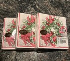 Caspari Christmas Wreath Cocktail Napkins 3 Packs Holiday Party Made In Germany